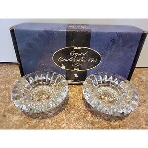 Darby crystal taper candle holder candleholder set